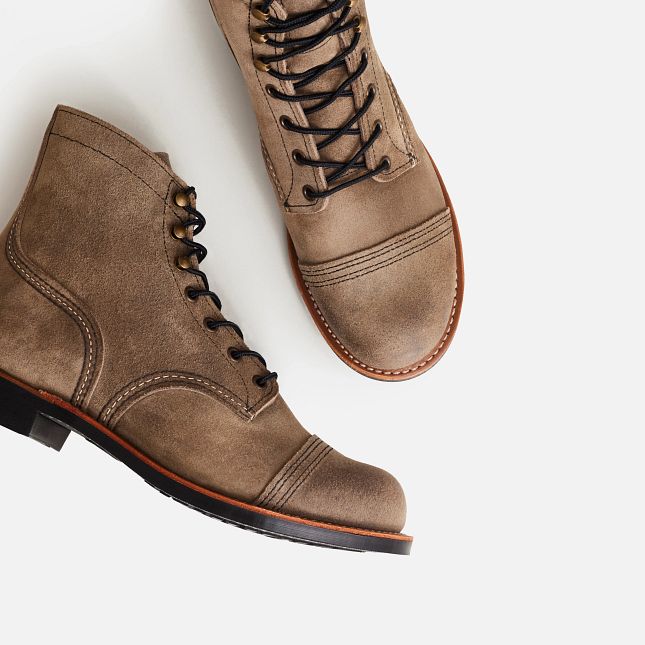 Red Wing 6-inch in Slate Muleskinner Lær Heritage Sko Herre Brune | 9317-ZIXWQ