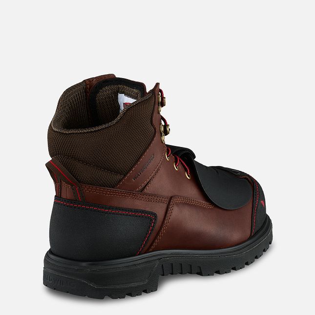 Red Wing Brnr Xp 6-inch Metguard Vanntette Sko Herre Brune | 9284-KQLVD