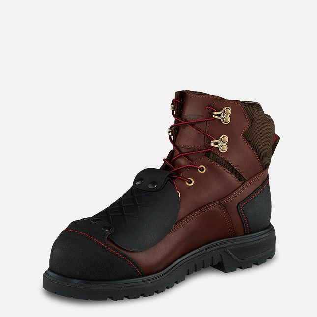 Red Wing Brnr Xp 6-inch Metguard Vanntette Sko Herre Brune | 9284-KQLVD