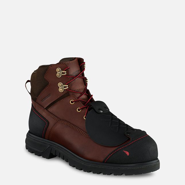 Red Wing Brnr Xp 6-inch Metguard Vanntette Sko Herre Brune | 9284-KQLVD