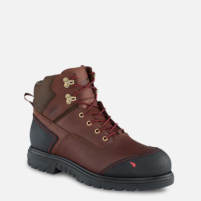 Red Wing Brnr Xp 6-inch Vanntette Arbeidsstøvler Herre Brune | 1673-IKUGE