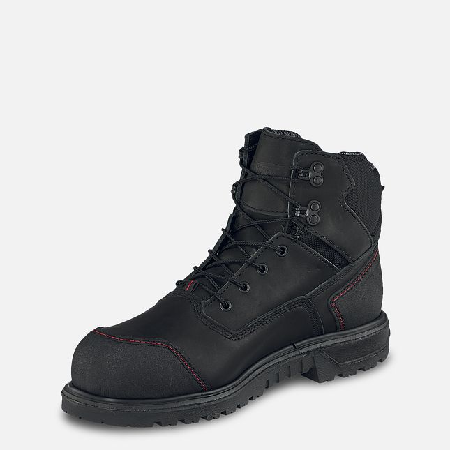 Red Wing Brnr Xp 6-inch Vanntette Arbeidsstøvler Herre Svarte | 6194-KDYNM