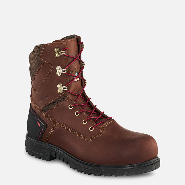 Red Wing Brnr Xp 8-inch CSA Vanntette Sko Herre Brune | 9271-GOSHD