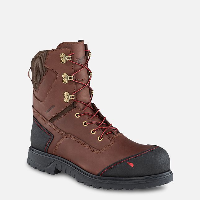 Red Wing Brnr Xp 8-inch Insulated, Vanntette Vernesko Herre Brune | 1073-FGXTV