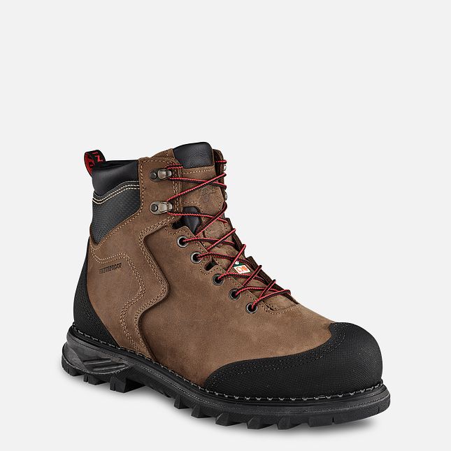 Red Wing Burnside 6-inch CSA Vanntette Sko Herre Brune | 9805-RMYNA