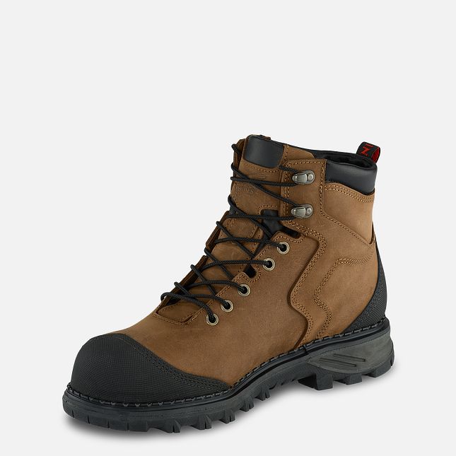 Red Wing Burnside 6-inch Vanntette Arbeidsstøvler Herre Brune | 6537-WBASQ