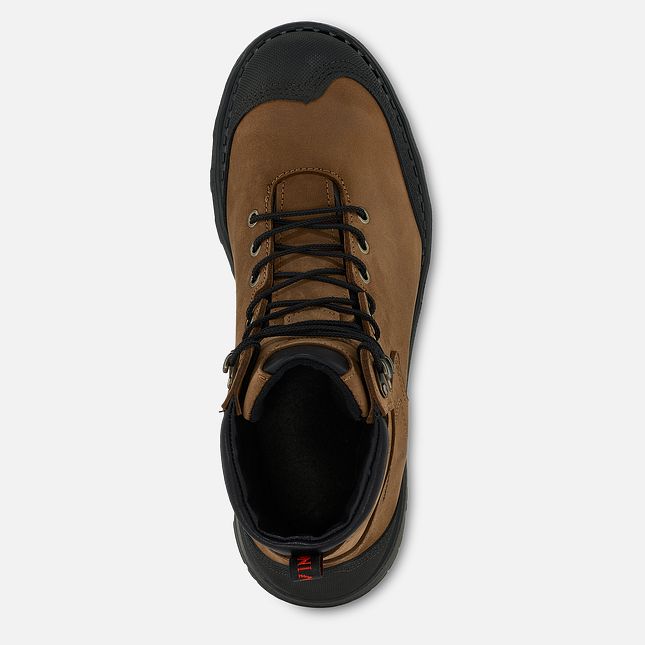 Red Wing Burnside 6-inch Vanntette Arbeidsstøvler Herre Brune | 6537-WBASQ