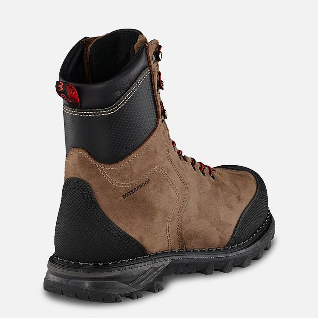 Red Wing Burnside 8-inch CSA Vanntette Sko Herre Brune | 2983-QGLXB