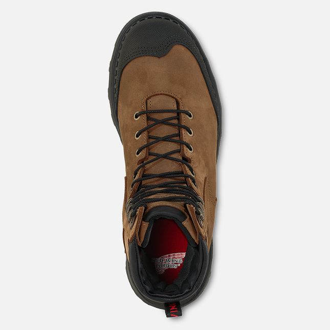 Red Wing Burnside 8-inch Vanntette Arbeidsstøvler Herre Brune | 1042-ANMDR