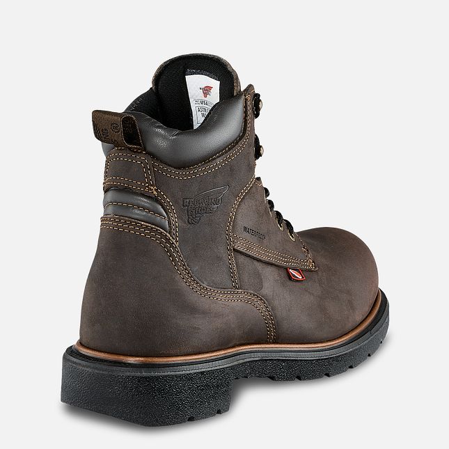 Red Wing Dynaforce® 6-inch Insulated, Vanntette Arbeidsstøvler Herre Brune | 0514-IPQFL