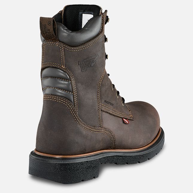 Red Wing Dynaforce® 8-inch Insulated, Vanntette Vernesko Herre Brune | 6412-RUIMS