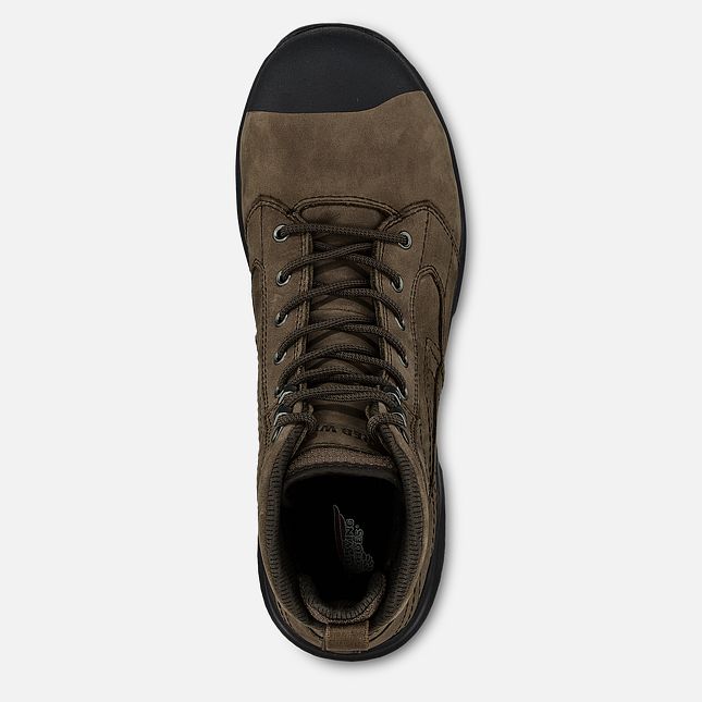 Red Wing Exos Lite 6-inch Vanntette Arbeidsstøvler Herre Brune | 0674-OASYG