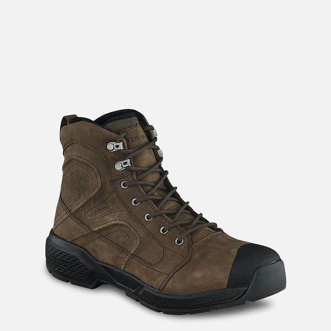 Red Wing Exos Lite 6-inch Vanntette Arbeidsstøvler Herre Brune | 0674-OASYG