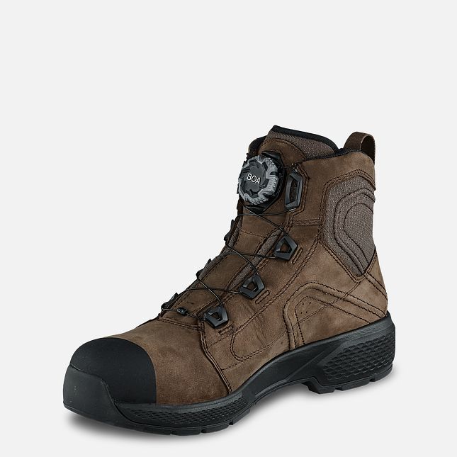 Red Wing Exos Lite 6-inch Vanntette Arbeidsstøvler Herre Brune | 4682-RAUEZ