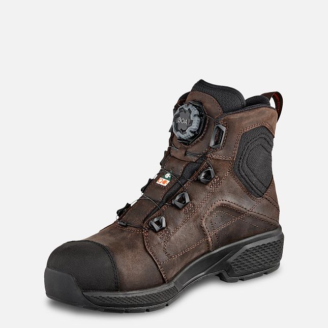 Red Wing Exos Lite 6-inch Vanntette Arbeidsstøvler Herre Brune | 4902-LVFMJ