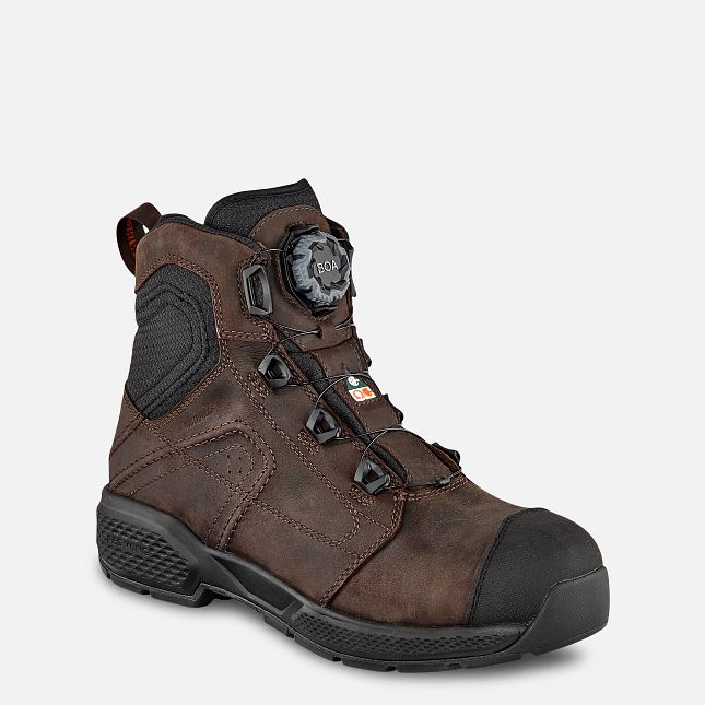 Red Wing Exos Lite 6-inch Vanntette Arbeidssko Herre Brune | 8704-NRFTG