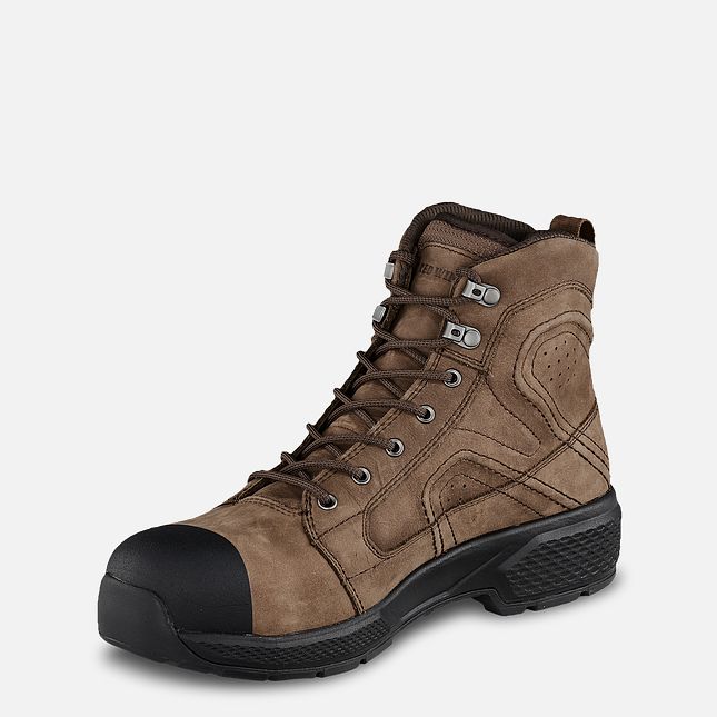 Red Wing Exos Lite 6-inch Vanntette Arbeidsstøvler Herre Brune | 9027-VSMRQ