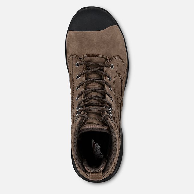 Red Wing Exos Lite 6-inch Vanntette Arbeidsstøvler Herre Brune | 9027-VSMRQ