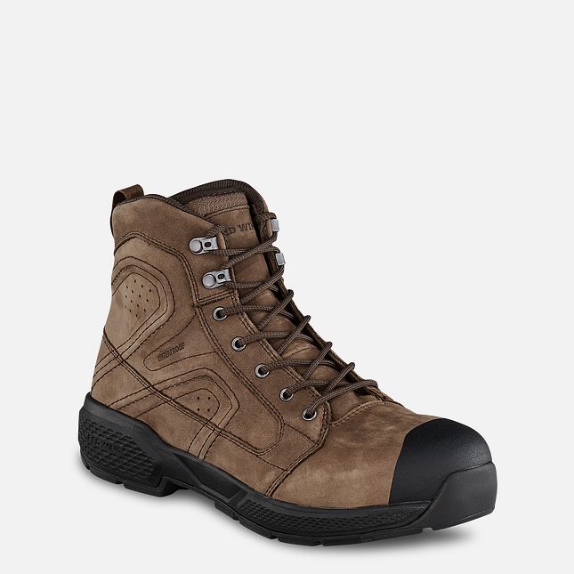 Red Wing Exos Lite 6-inch Vanntette Vernesko Herre Brune | 6587-RIHVZ