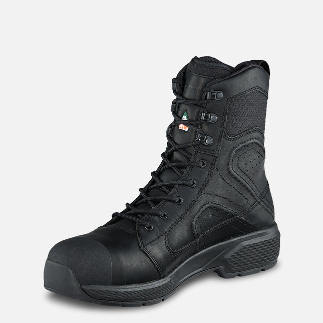 Red Wing Exos Lite 8-inch, CSA Vanntette Sko Herre Svarte | 9142-ALGIX