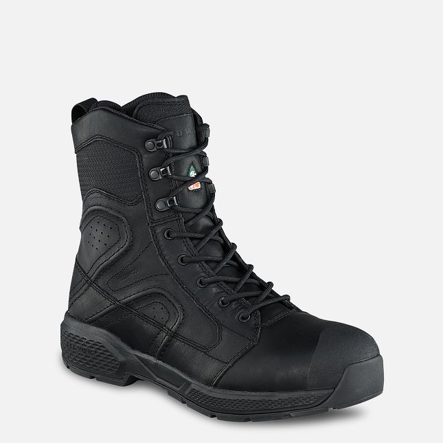 Red Wing Exos Lite 8-inch, CSA Vanntette Sko Herre Svarte | 9142-ALGIX