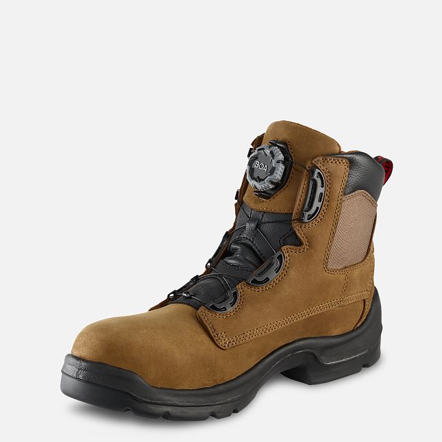 Red Wing Flexbond 6-inch BOA® Vanntette Sko Herre Brune | 0394-NUAZX