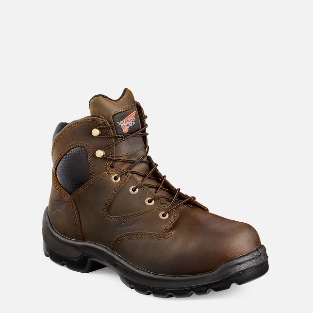 Red Wing Flexbond 6-inch Metguard Arbeidsstøvler Herre Brune | 2086-IATHF