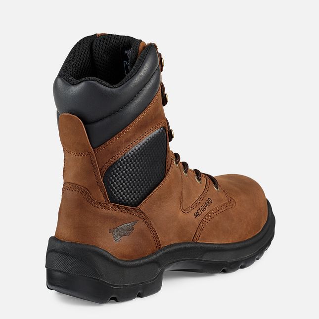 Red Wing Flexbond 8-inch Metguard Arbeidsstøvler Herre Brune | 8250-QAKUH