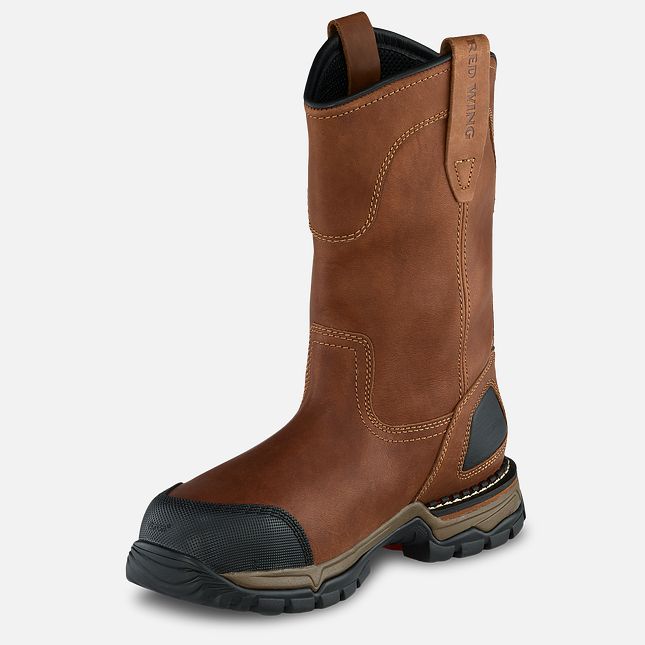 Red Wing Flexforce® 11-inch Vanntette Pull-On Arbeidsstøvler Herre Brune | 3176-PYKVM