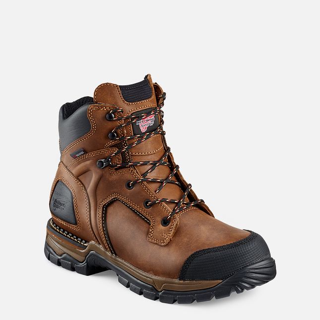 Red Wing Flexforce® 6-inch Vanntette Arbeidsstøvler Herre Brune | 5903-LQJXC