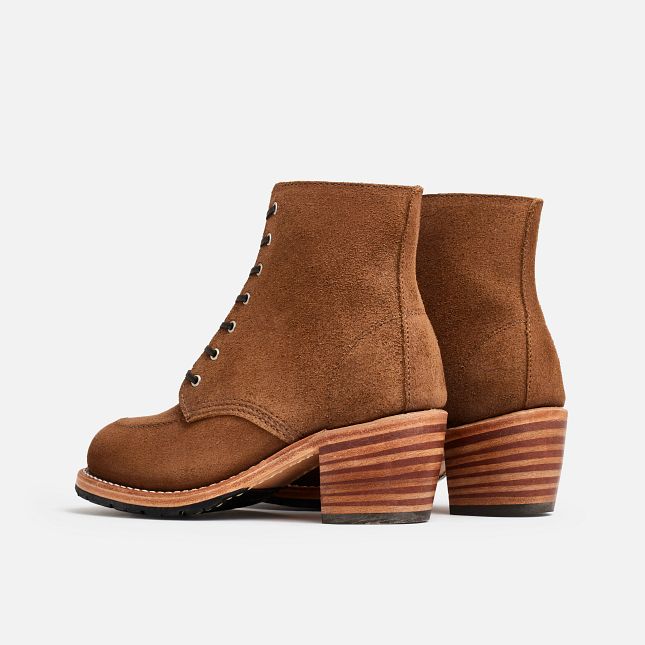 Red Wing Hælene in Clove Acampo Lær Heritage Støvler Dame Brune | 9064-PEOTK