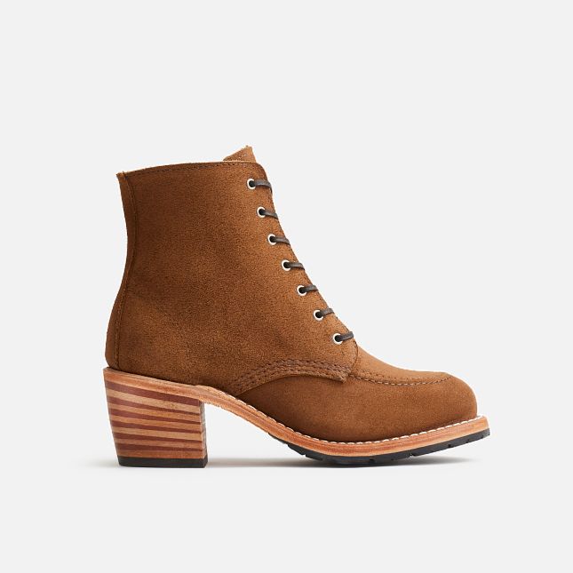 Red Wing Hælene in Clove Acampo Lær Heritage Støvler Dame Brune | 9064-PEOTK