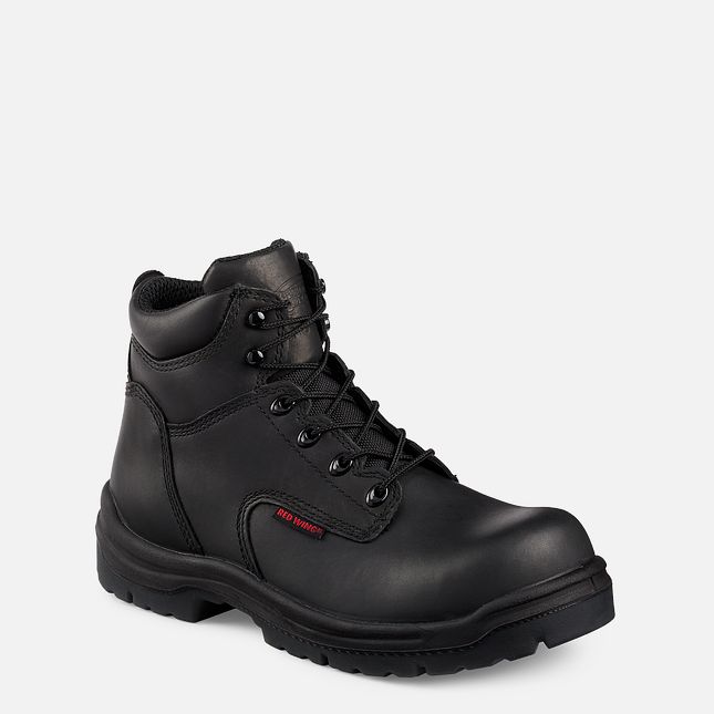 Red Wing King Tå® 6-inch Arbeidsstøvler Herre Svarte | 1657-WMGRQ