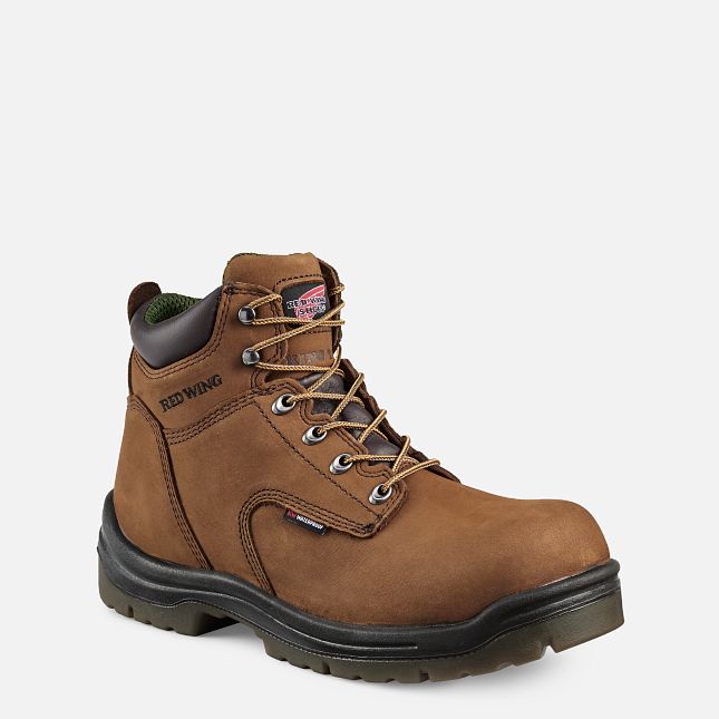 Red Wing King Tå® 6-inch Insulated, Vanntette Arbeidsstøvler Herre Brune | 3296-GVTUC