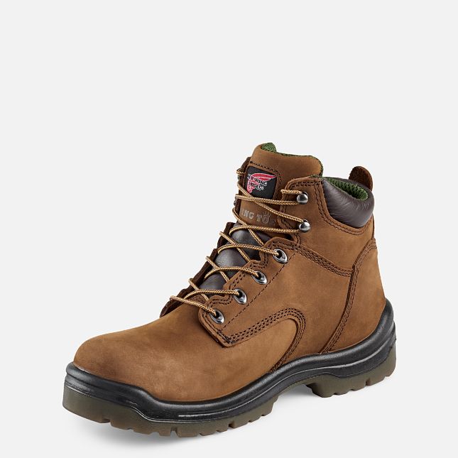 Red Wing King Tå® 6-inch Vanntette Arbeidsstøvler Herre Brune | 0524-DHTEX