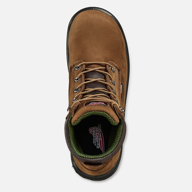 Red Wing King Tå® 6-inch Vanntette Arbeidsstøvler Herre Brune | 0524-DHTEX