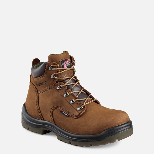 Red Wing King Tå® 6-inch Vanntette Arbeidsstøvler Herre Brune | 4318-NKVIR