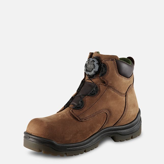 Red Wing King Tå® 6-inch Vanntette Arbeidsstøvler Herre Brune | 6245-NDLYO