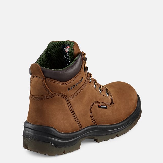 Red Wing King Tå® 6-inch Vanntette Arbeidsstøvler Herre Brune | 8563-EPFVS