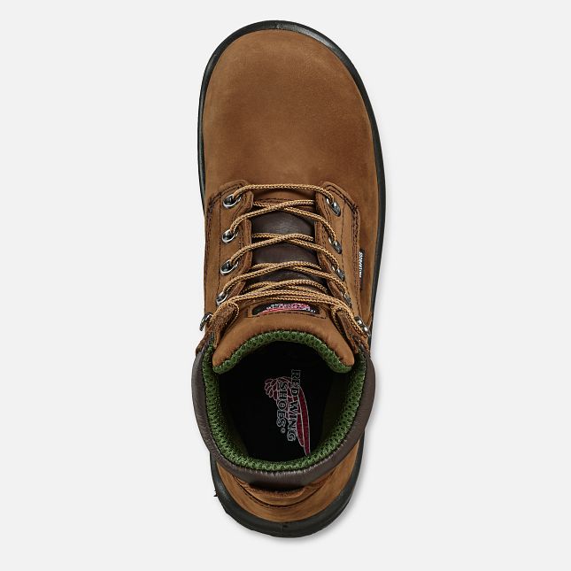 Red Wing King Tå® 6-inch Vanntette Arbeidsstøvler Herre Brune | 8563-EPFVS