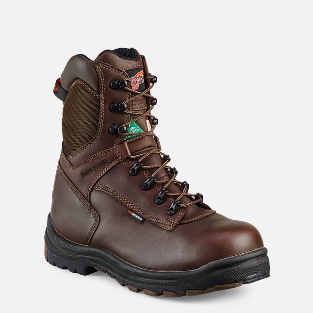 Red Wing King Tå® 8-inch Insulated CSA Vanntette Sko Herre Brune | 6172-SQTIU