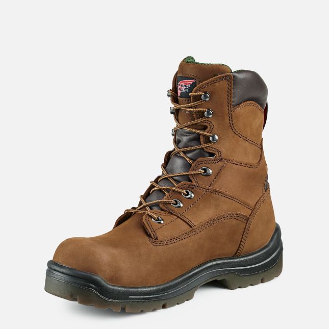 Red Wing King Tå® 8-inch Insulated, Vanntette Arbeidsstøvler Herre Brune | 0837-LVBHR