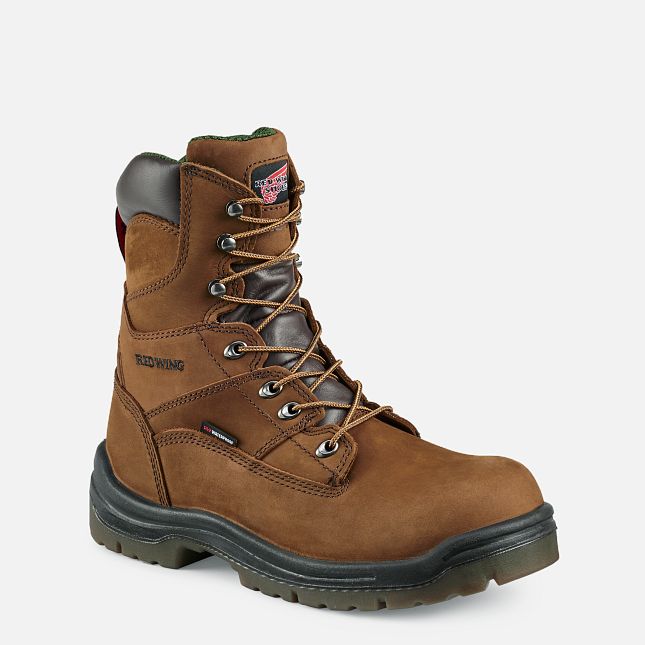 Red Wing King Tå® 8-inch Insulated, Vanntette Arbeidsstøvler Herre Brune | 0837-LVBHR