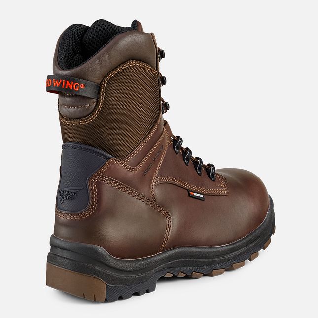 Red Wing King Tå® 8-inch Insulated, Vanntette CSA Arbeidssko Herre Brune | 8405-FXBSQ