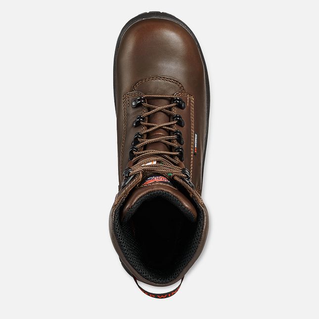 Red Wing King Tå® 8-inch Insulated, Vanntette CSA Arbeidssko Herre Brune | 8405-FXBSQ