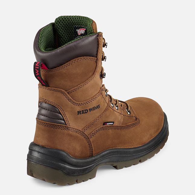 Red Wing King Tå® 8-inch Vanntette Arbeidsstøvler Herre Brune | 5419-EYUJR