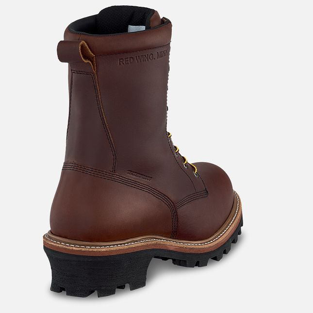 Red Wing Loggermax 9-inch Insulated, Logger Vanntette Sko Herre Brune | 3174-KBOCV