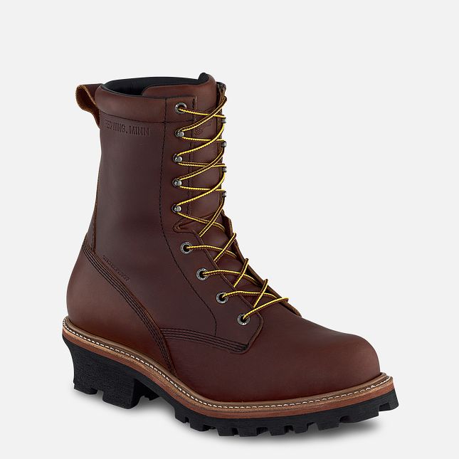 Red Wing Loggermax 9-inch Insulated, Logger Vanntette Sko Herre Brune | 3174-KBOCV