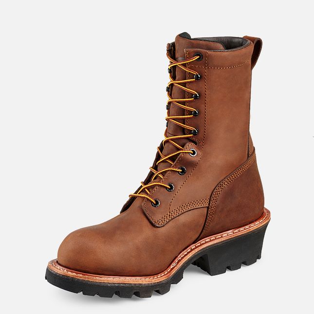 Red Wing Loggermax 9-inch Vanntette Arbeidsstøvler Herre Brune | 3548-DNYEV