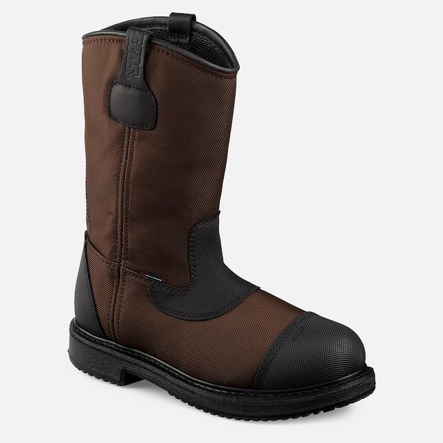 Red Wing Maxbond 12-inch Pull-On Vanntette Sko Herre Brune | 7160-AHPVI